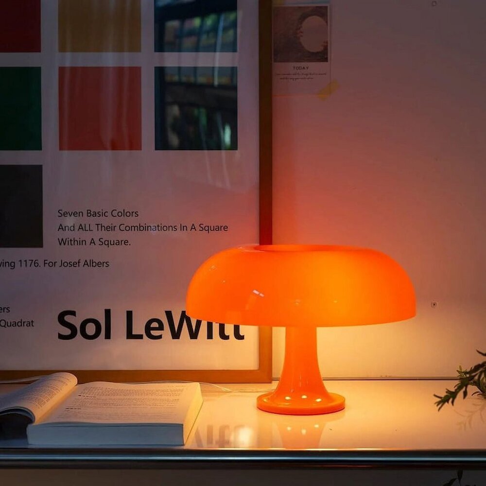 Orange Mushroom Desk Lamp
